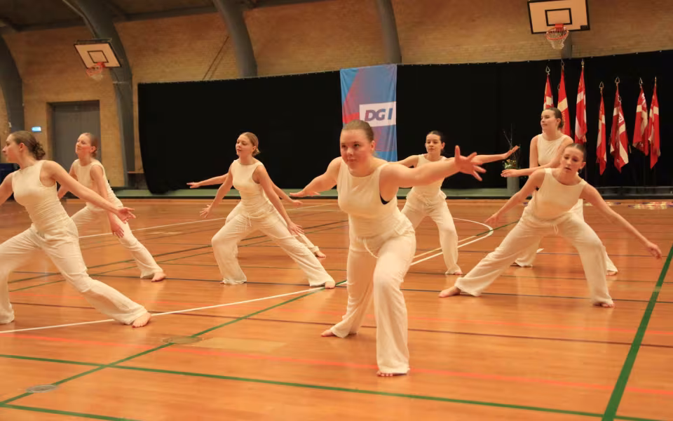 Farverig opvisning lyser Sportspark op
