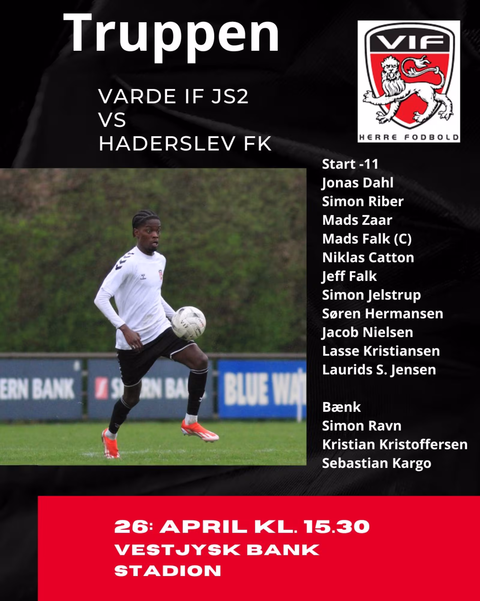 Optakt Varde IF – Haderslev FK