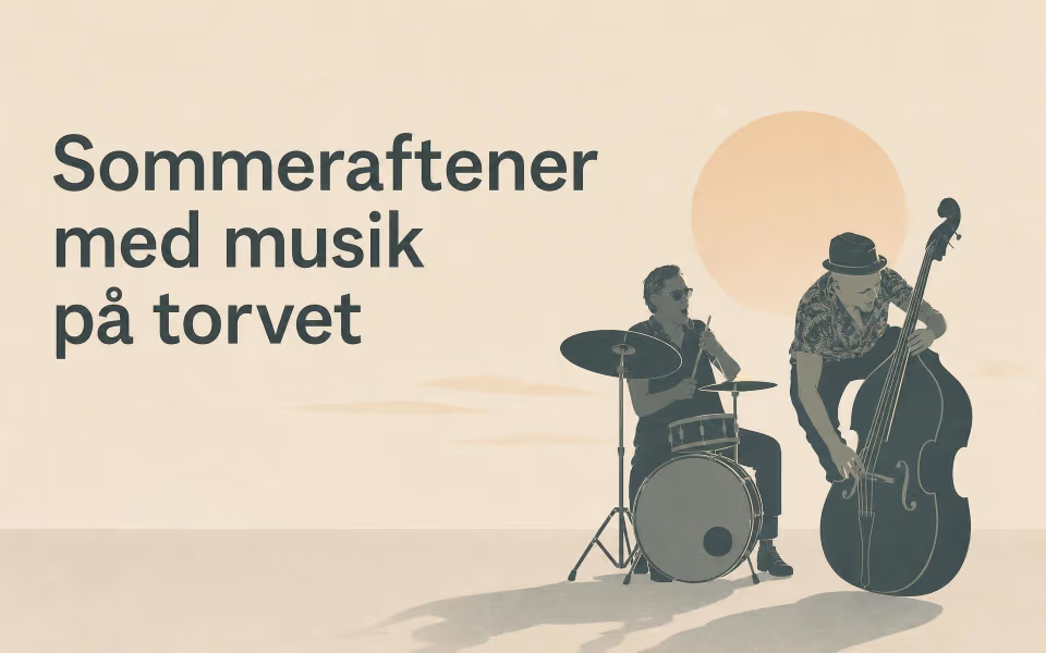 Sommeraftener med musik på torvet
