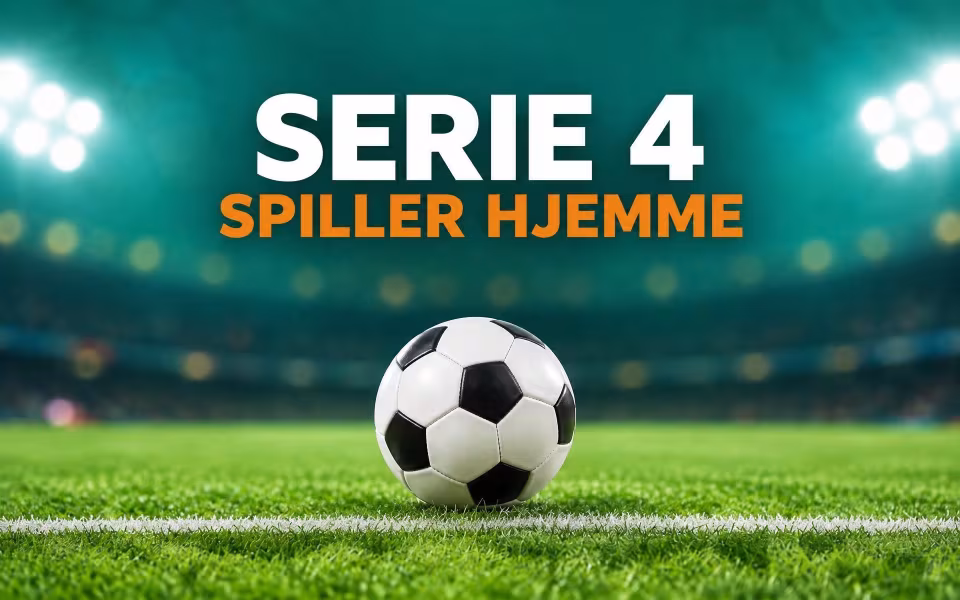 Serie 4 spiller hjemme