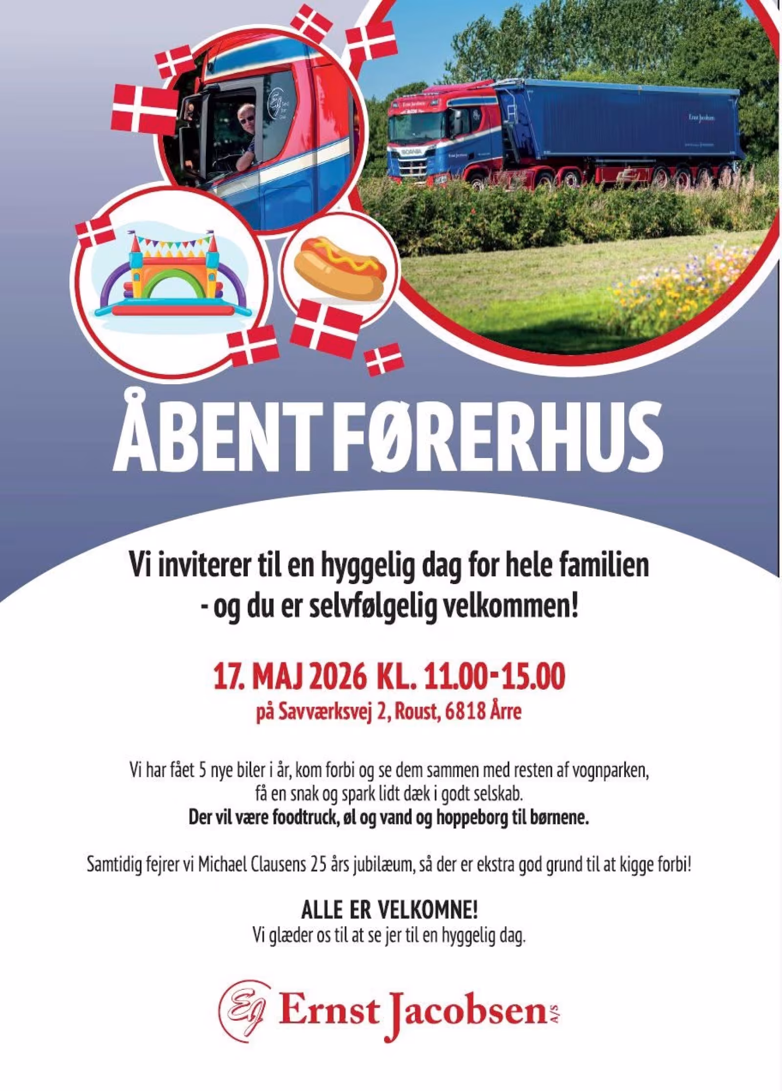 Åbent hus og jubilæum hos Ernst Jacobsen
