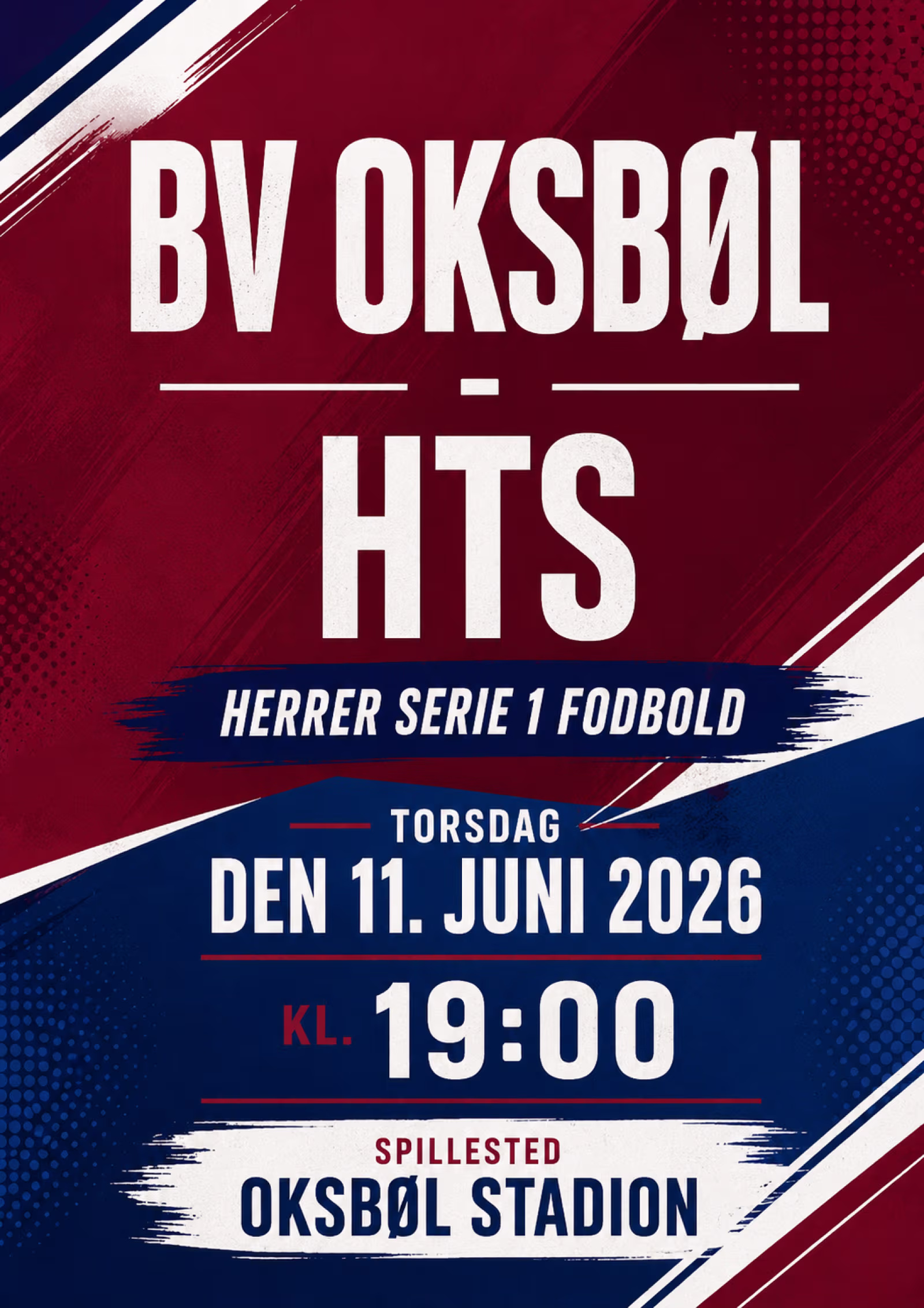 Serie 1 fodbold: BV Oksbøl - HTS