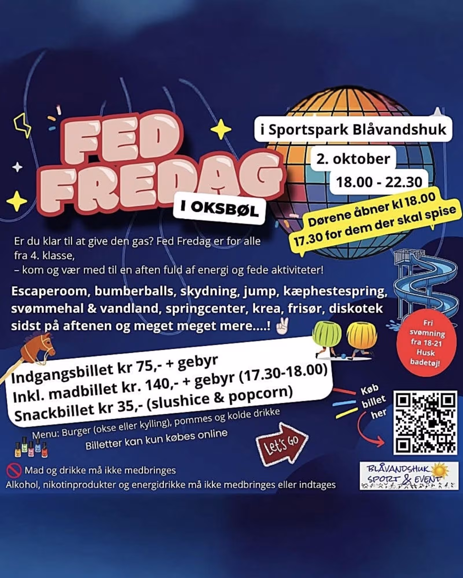 Fed Fredag i Oksbøl byder på aktiviteter for unge fra 4. klasse