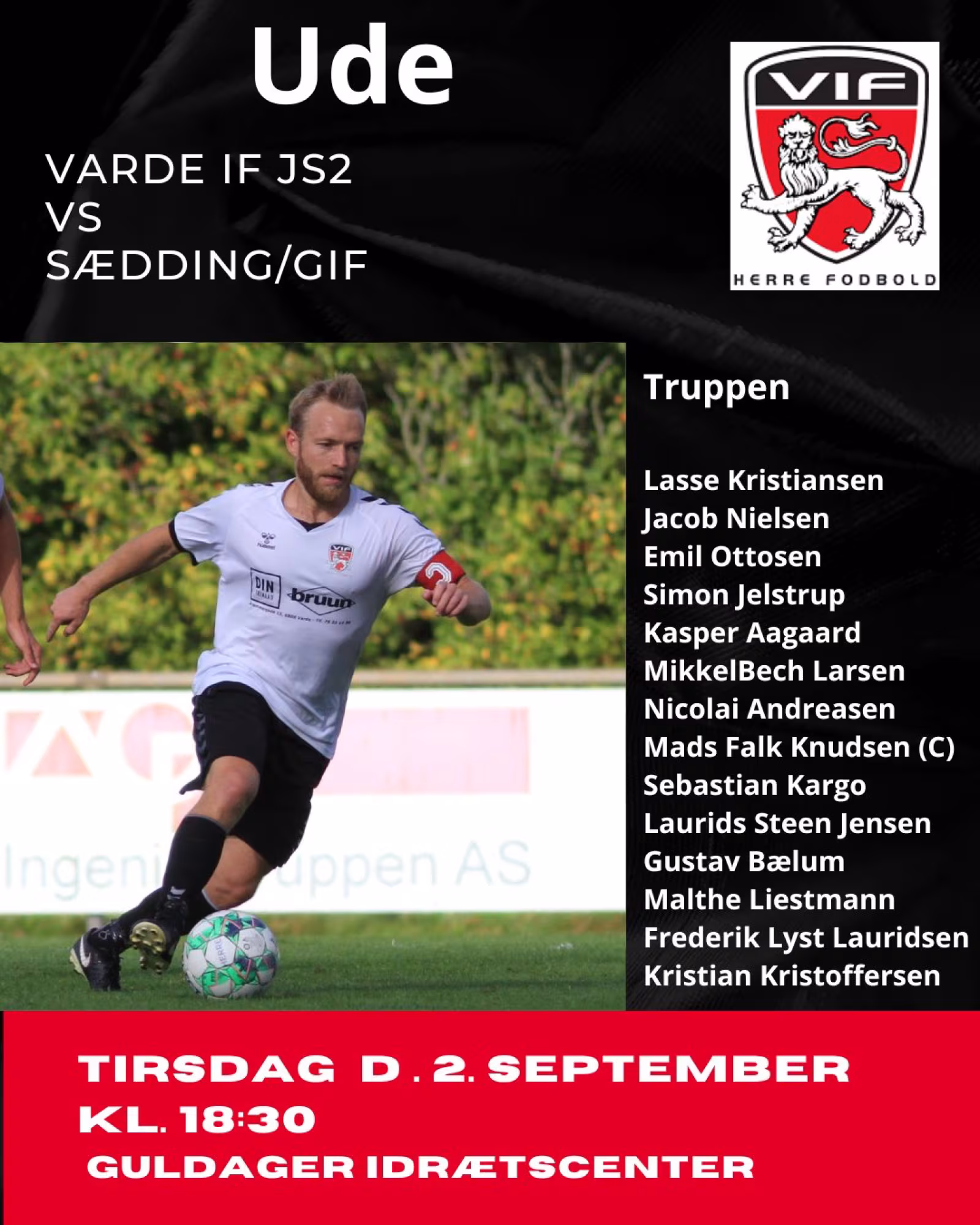 Top kamp mod Sædding/GIF, kom og støt drengene
