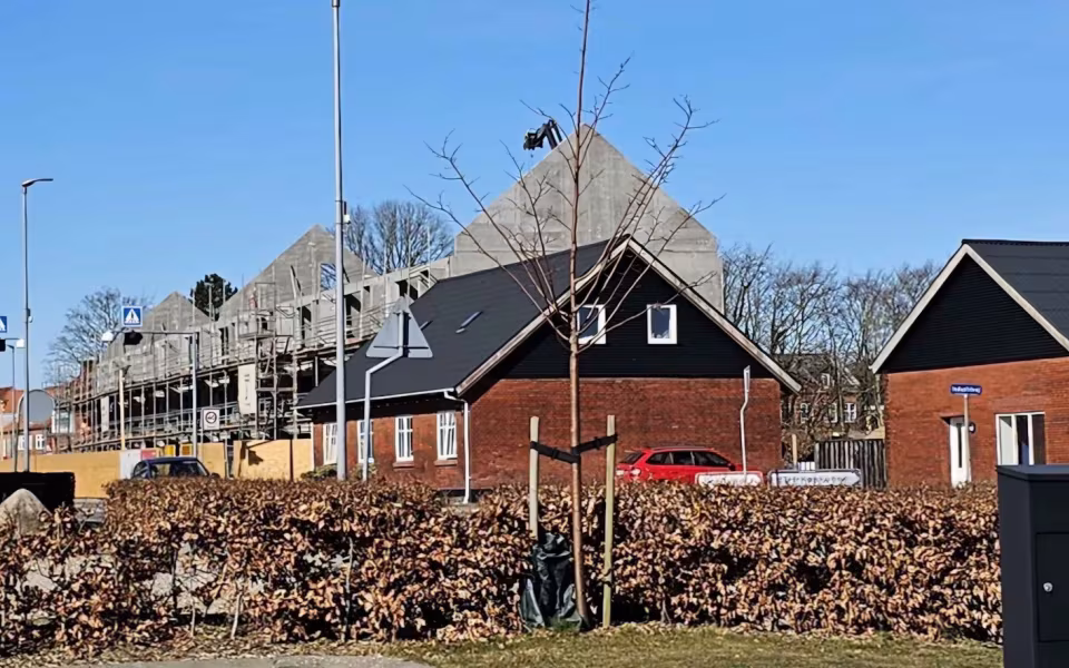 Billeder fra byggerier i Ølgod