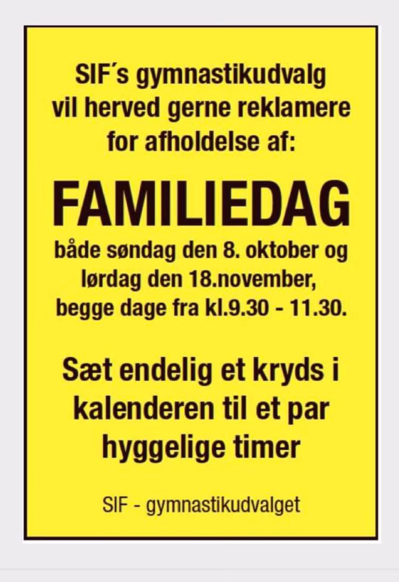 Familiedag inviterer igen til sjov
