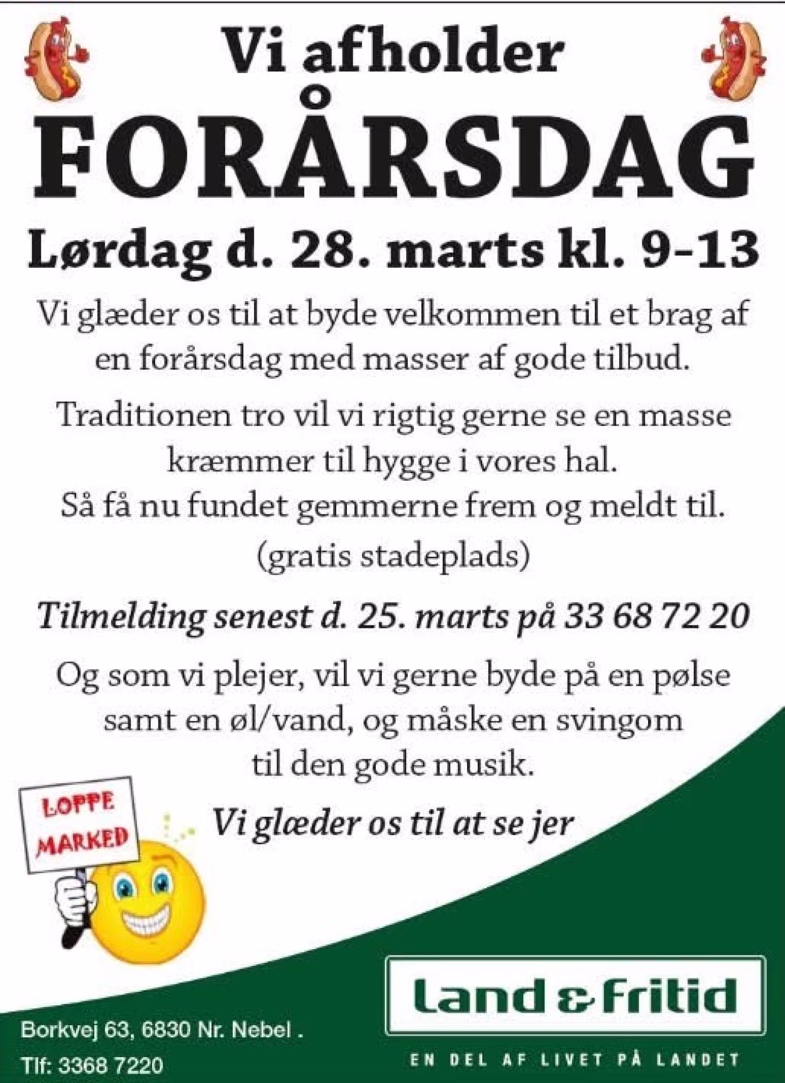 Forårsdag med loppemarked og tilbud