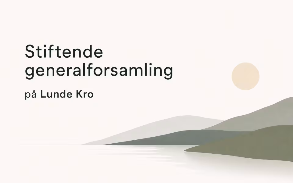 Stiftende generalforsamling på Lunde Kro