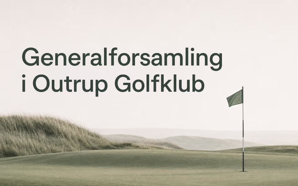 Generalforsamling i Outrup Golfklub