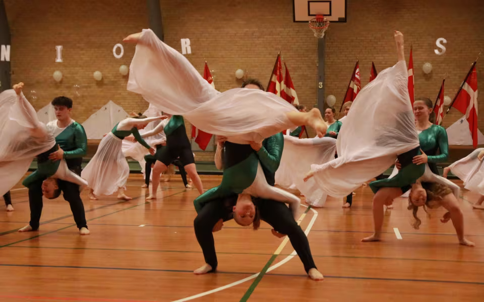 Seniorer fejrer gymnastik og fællesskab
