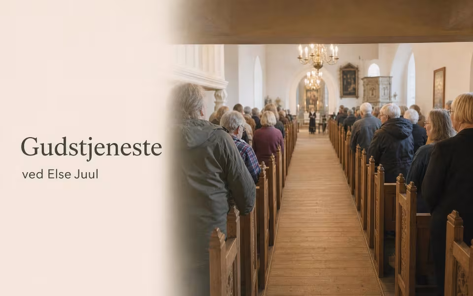 Gudstjeneste ved Else Juul