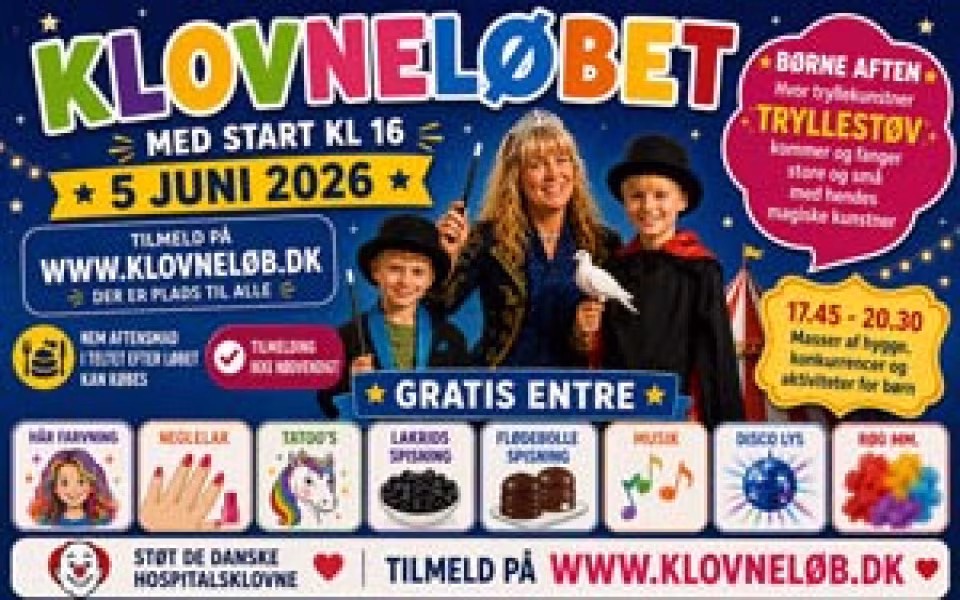 Klovneløbet samler børn og familier