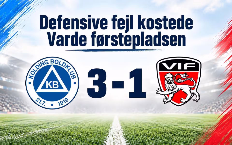 Defensive fejl kostede Varde førstepladsen