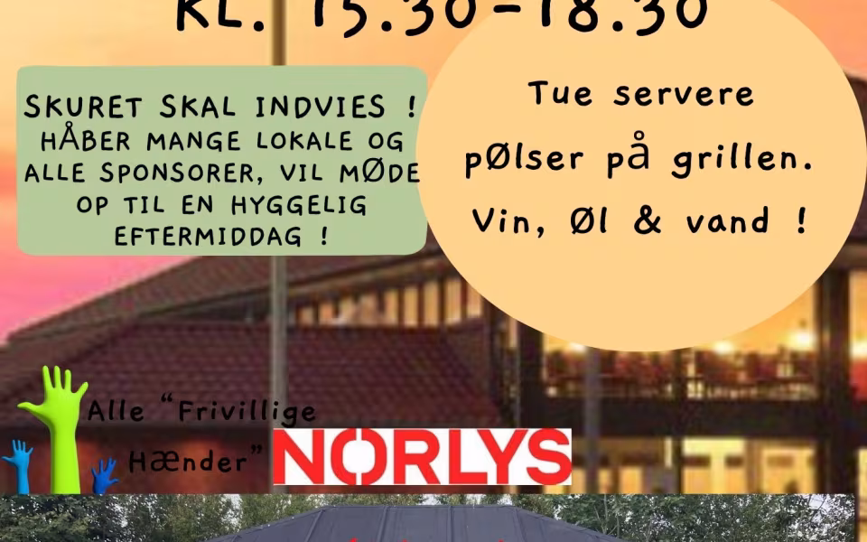 Byggeprojekt Skur er påbegyndt ved Næsbjerghus!