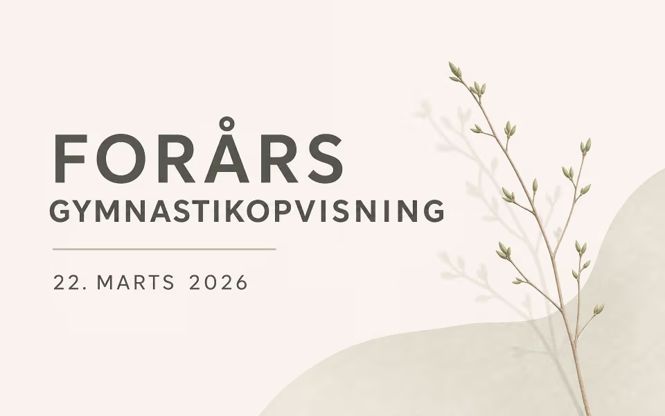 Forårs gymnastikopvisning 22. marts 2026