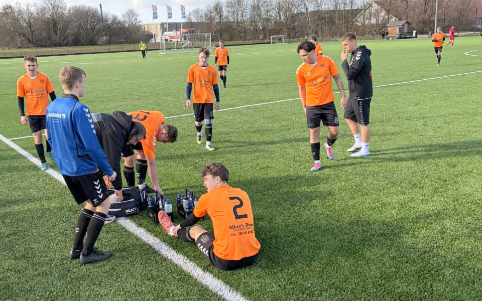 Helle FC Serie 4 tabte lørdagens træningskamp 3-0 mod Ølgod IF fra Serie 3