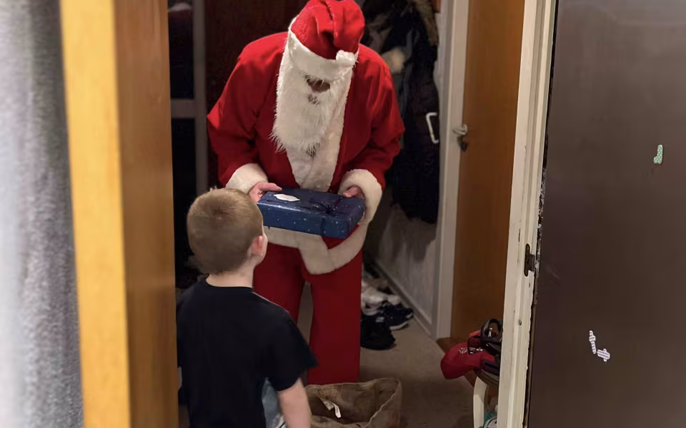 Julemanden på besøg