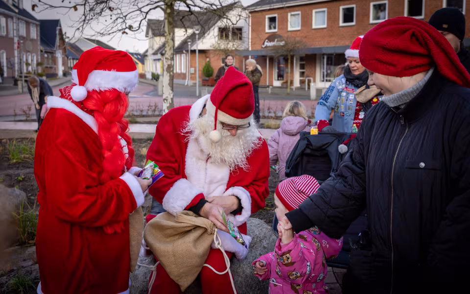 På jagt efter Julemanden i Ansager