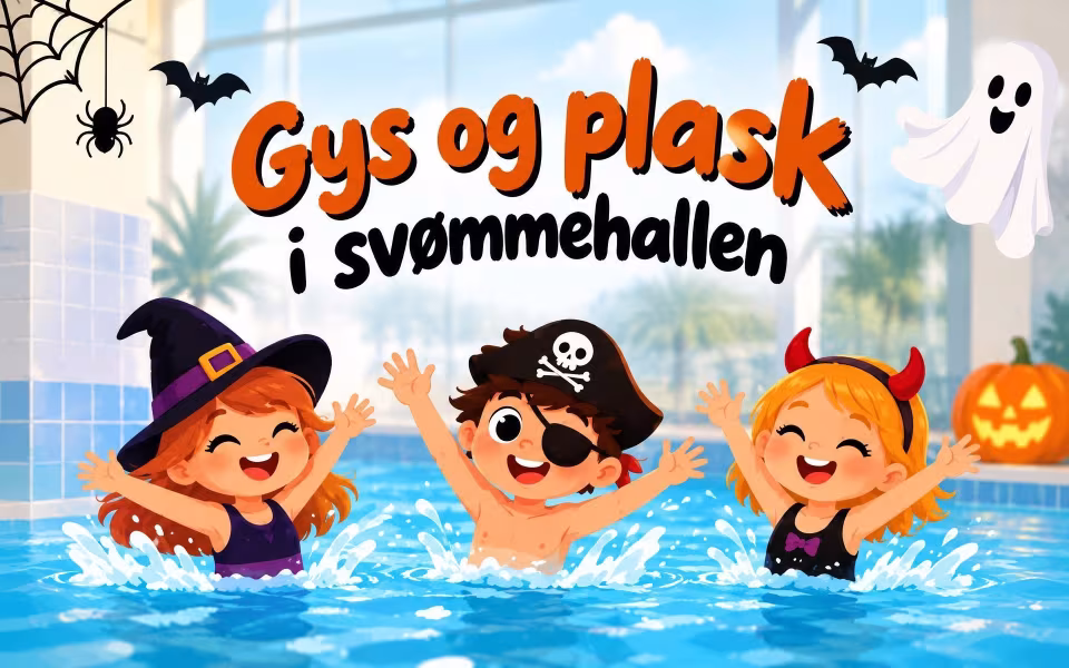 Gys og plask i svømmehallen