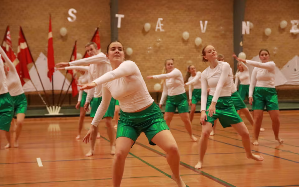 Seniorer fejrer gymnastik og fællesskab