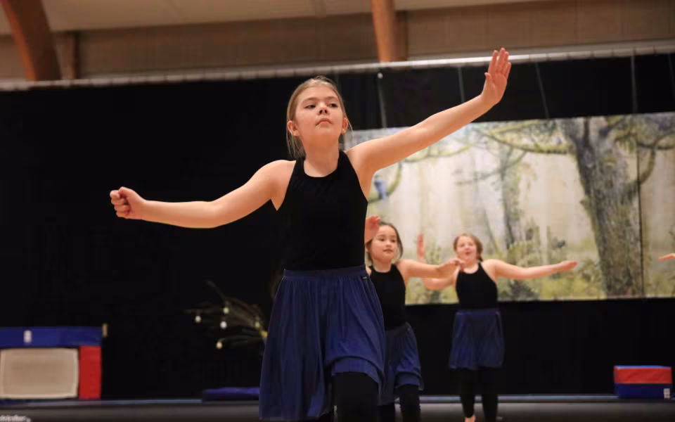 Forårsstemning i Outrup med GUB Gymnastik