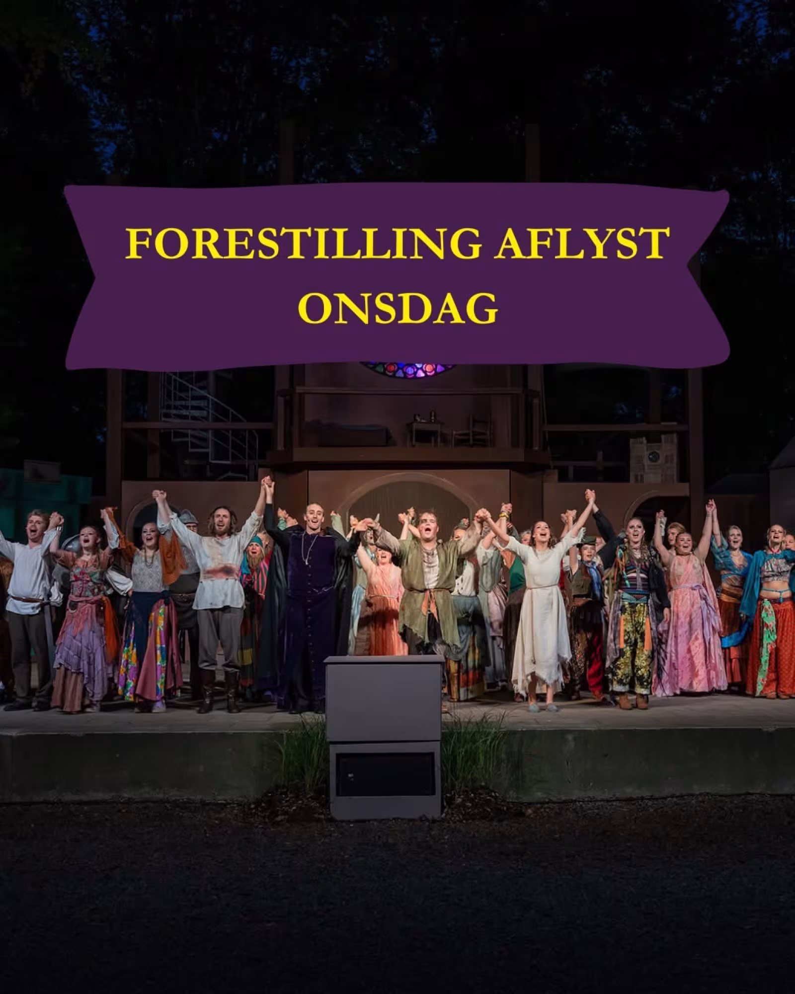 Aftenens forestilling er aflyst (onsdag)