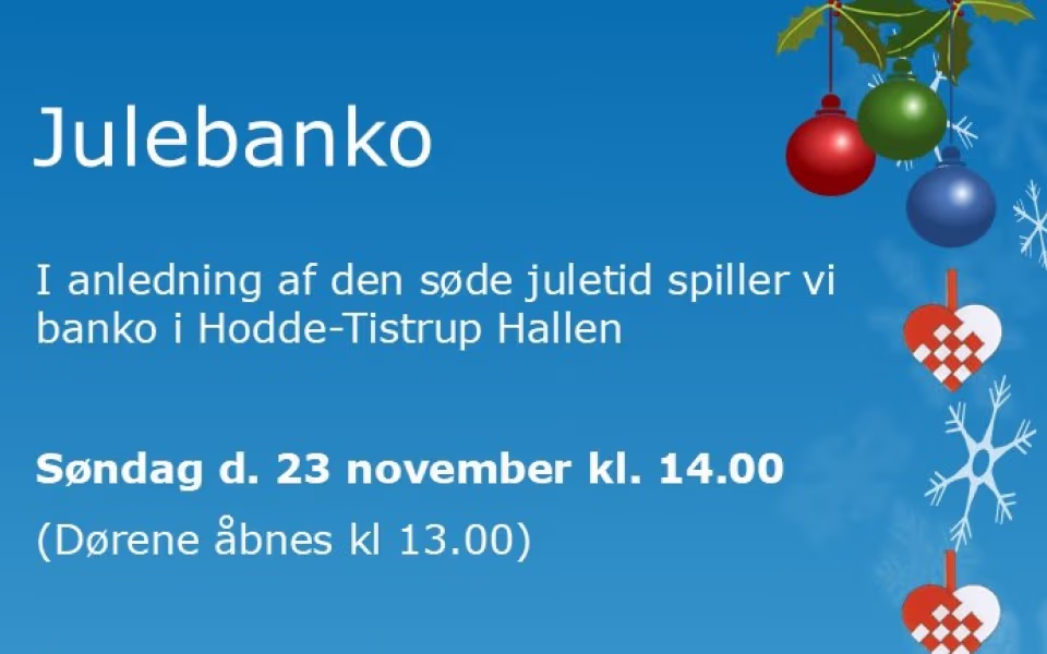 Julebanko med TistrupSpejderne!
