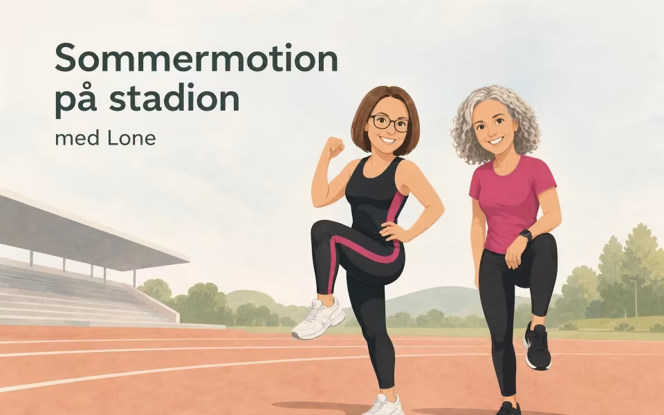 Sommermotion på stadion med Lone