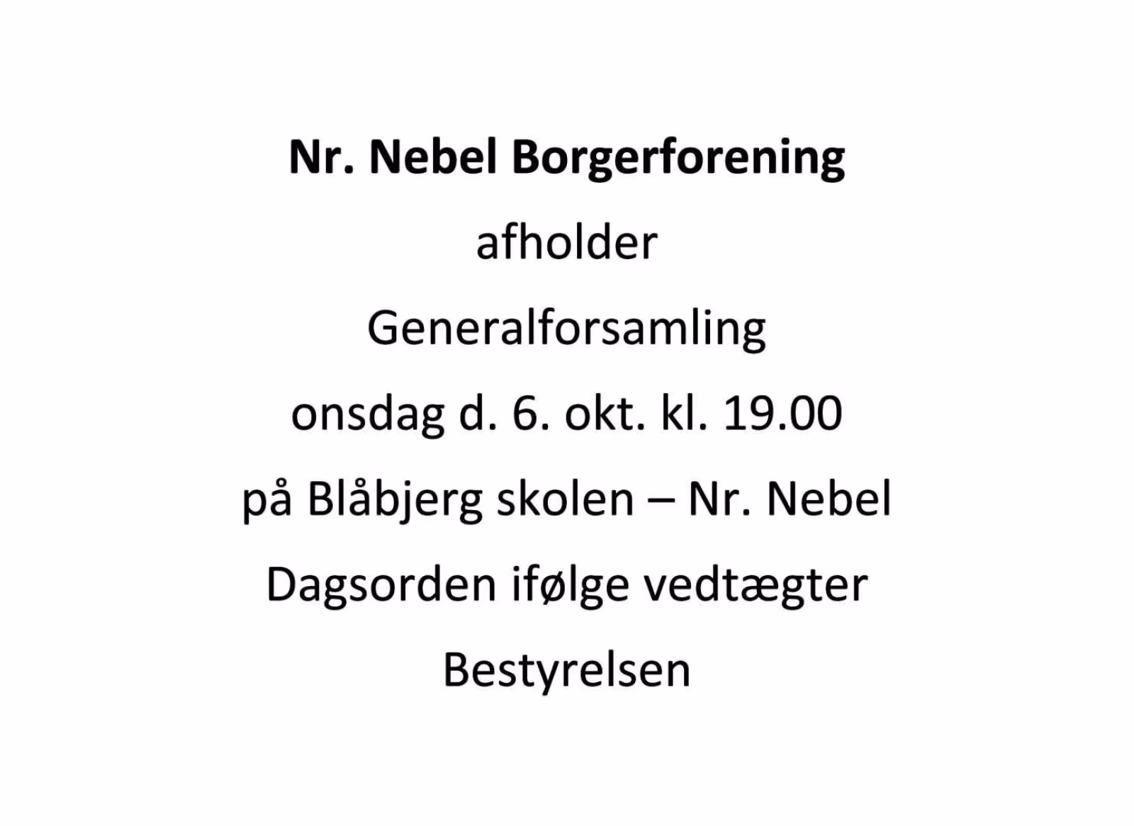 Nr. Nebel Borgerforening