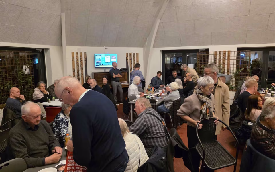 Dobbelt arrangement i byens rum i Ølgod med vidensbanko og BID Kickoff samt 250 håndmadder.