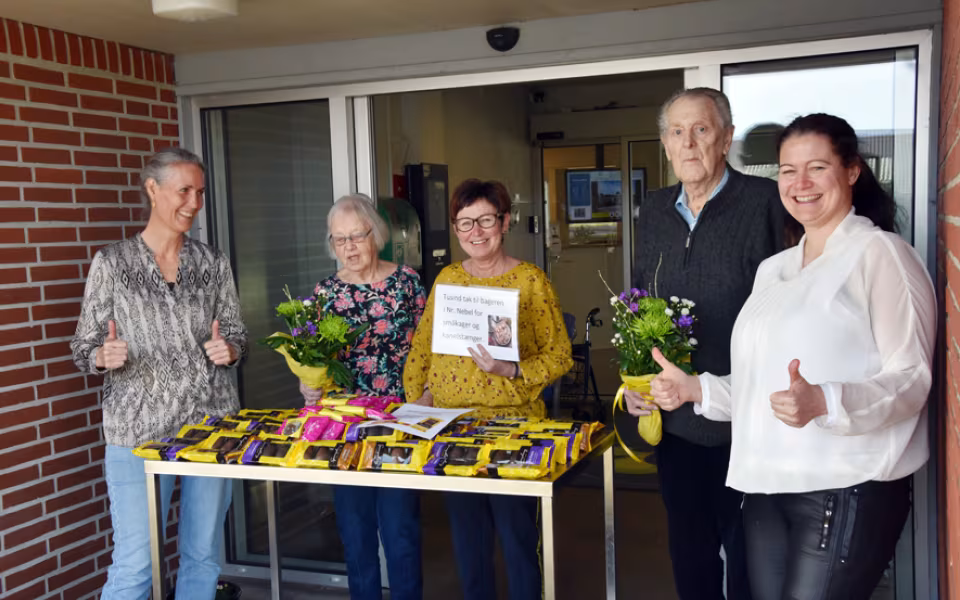 Gaveregn til plejehjem