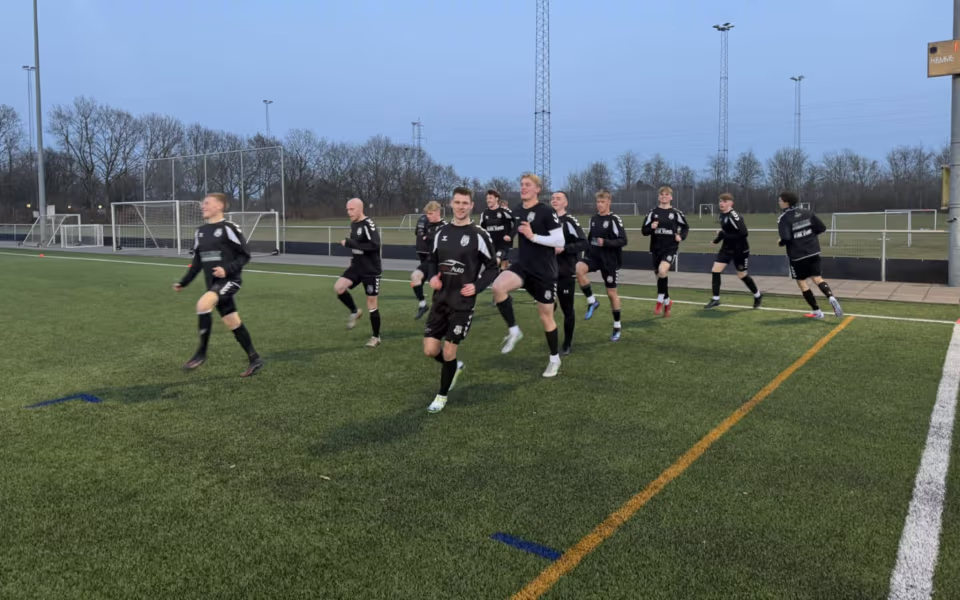 Fra træningslejr i Tønder for Helle FC Senior