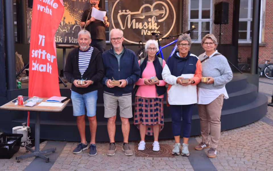 Sponsorløb skabte fest på torvet