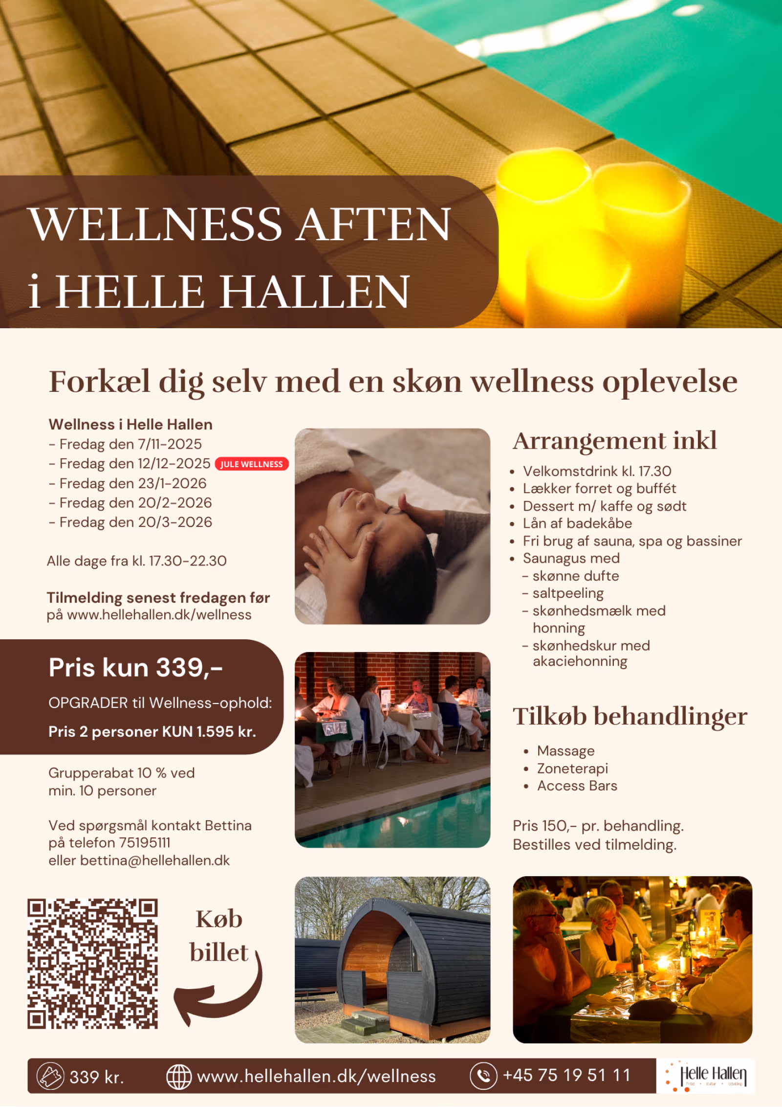 Wellness Aften i Helle Hallen (d. 20/3-2026)