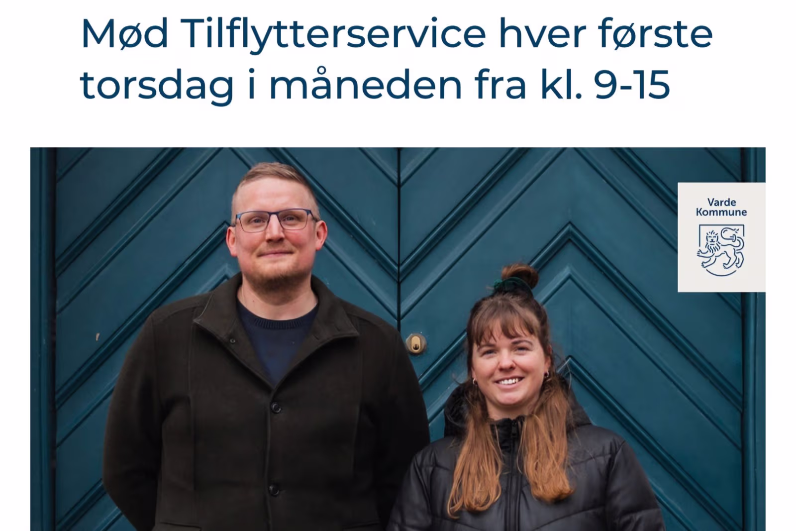 Mød Tilflytterservice hver første torsdag i måneden fra kl. 9-15