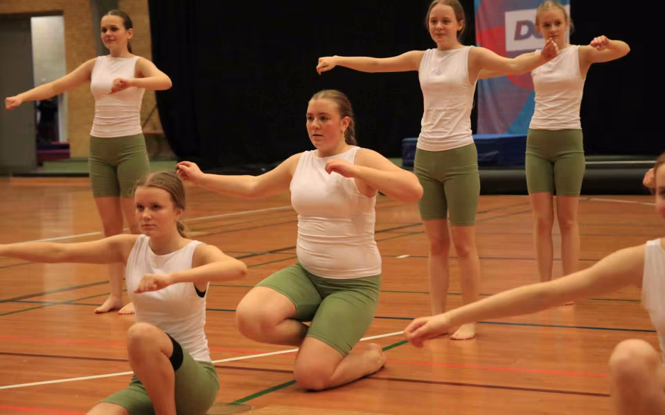 Farverig opvisning lyser Sportspark op