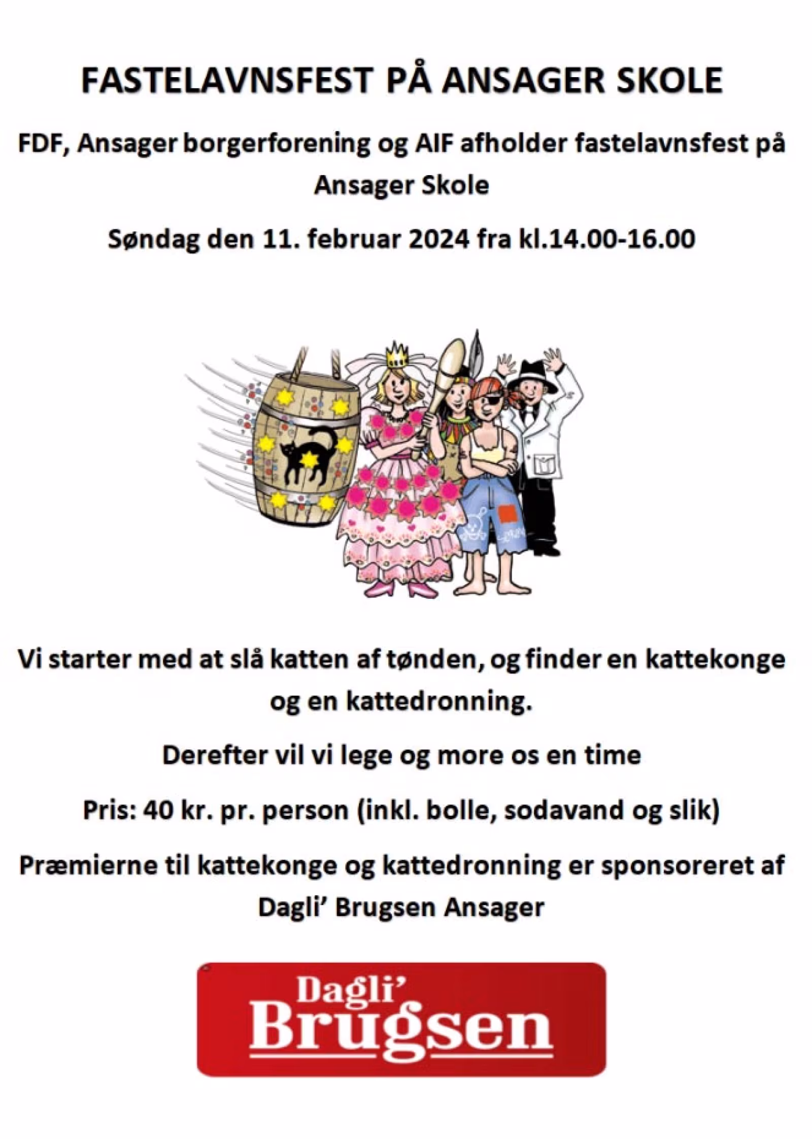 Fastelavnssjov på Ansager Skole