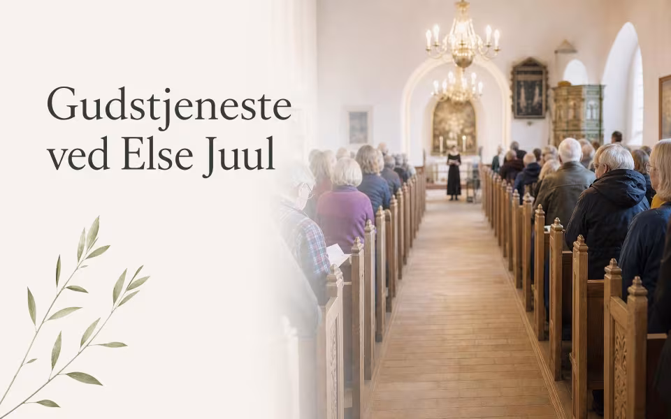 Gudstjeneste ved Else Juul