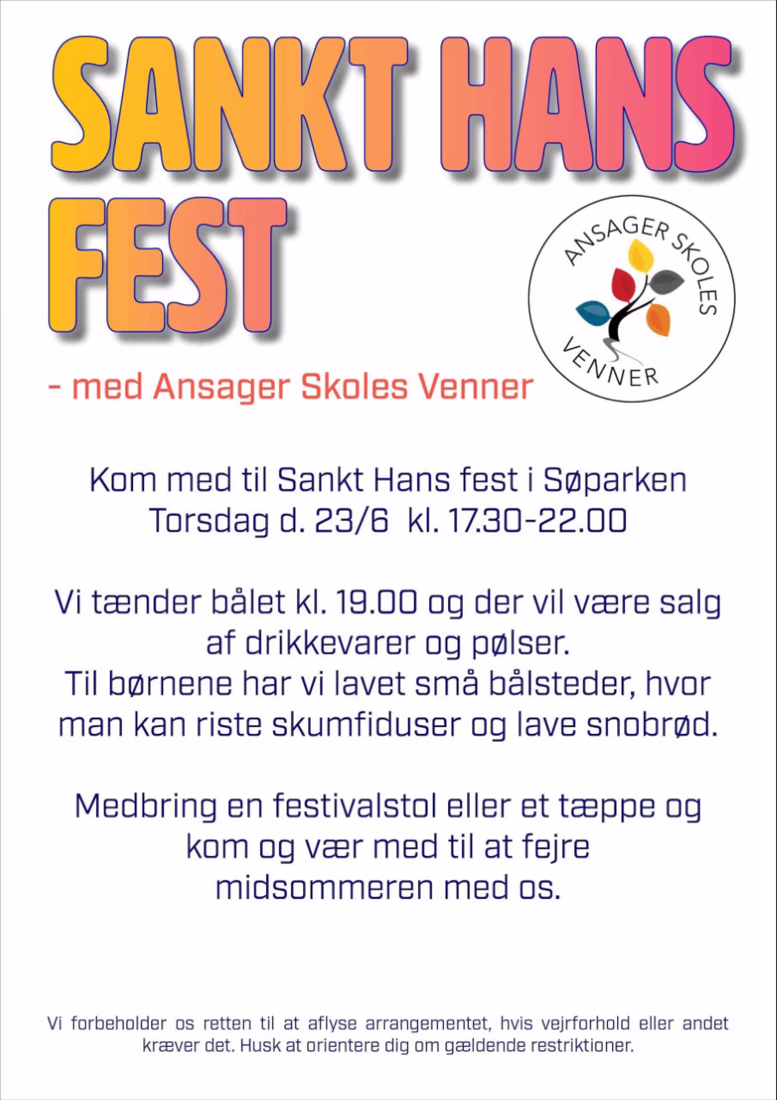 Sankthans i Ansager Søpark