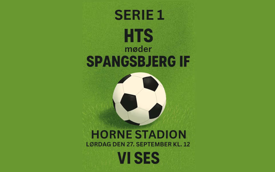 Serie 1 fodbold.  HTS møder Spangsbjerg IF