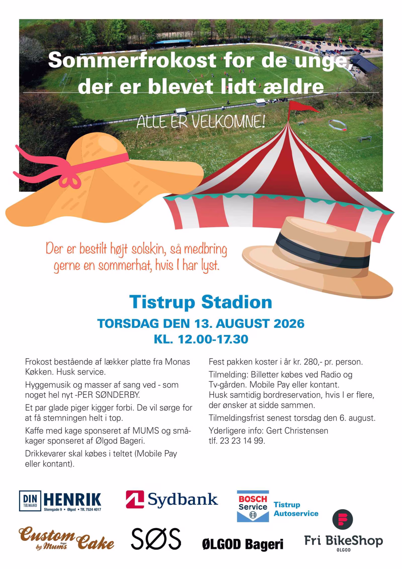 Sommerfrokost for de unge, der er blevet lidt ældre - Der er bestilt højt solskin