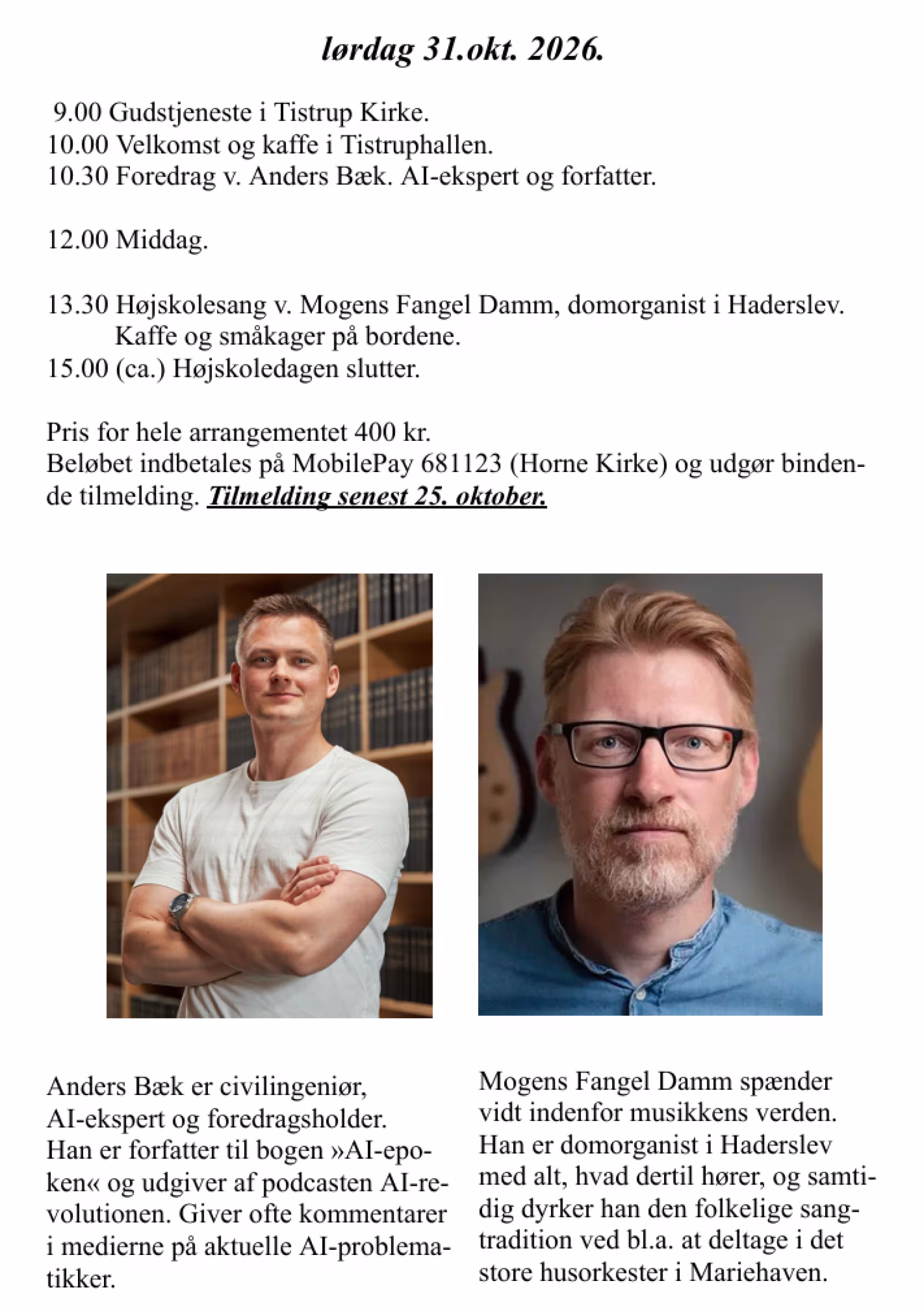 Højskoledag i Tistrup