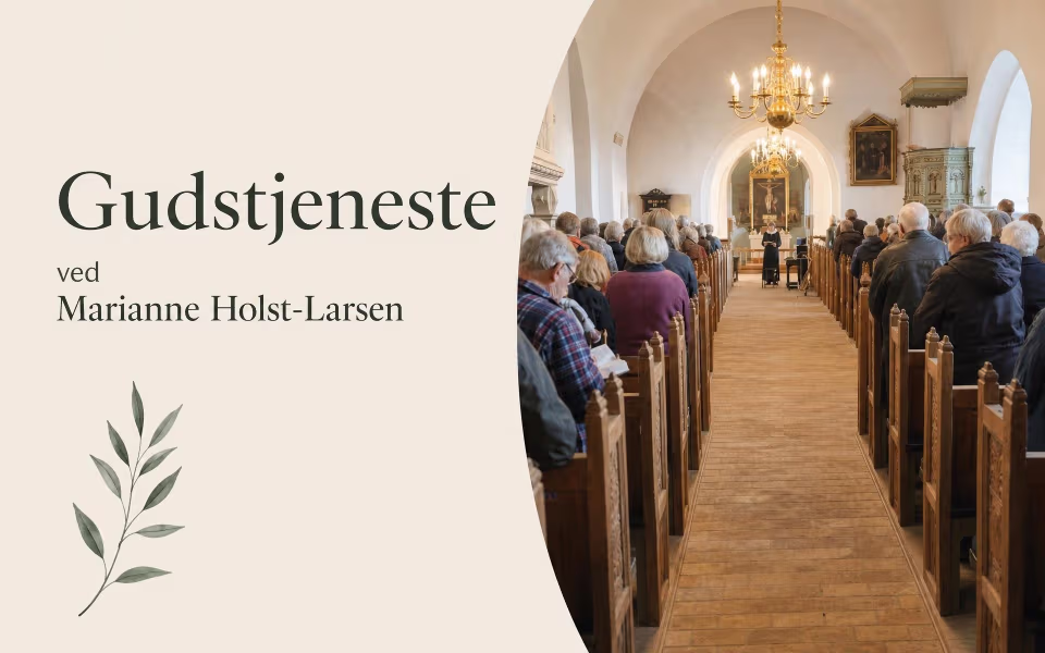 Gudstjeneste ved Marianne Holst-Larsen