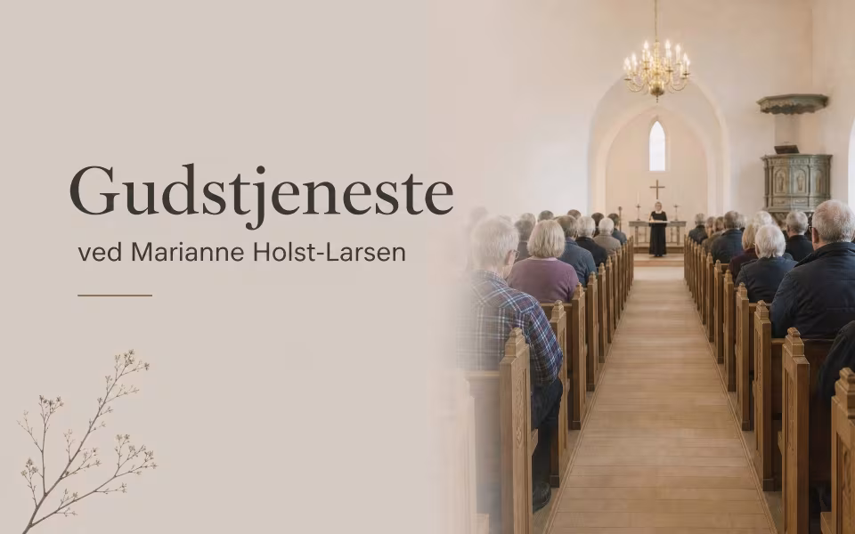 Gudstjeneste ved Marianne Holst-Larsen