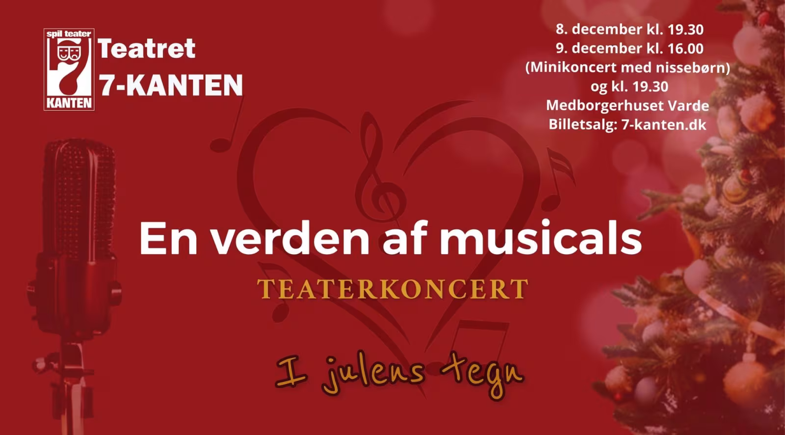 En verden af musicals- Teater koncert i Julens tegn
