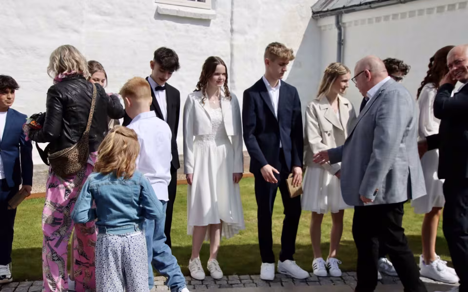 Solrig konfirmation i Outrup Kirke