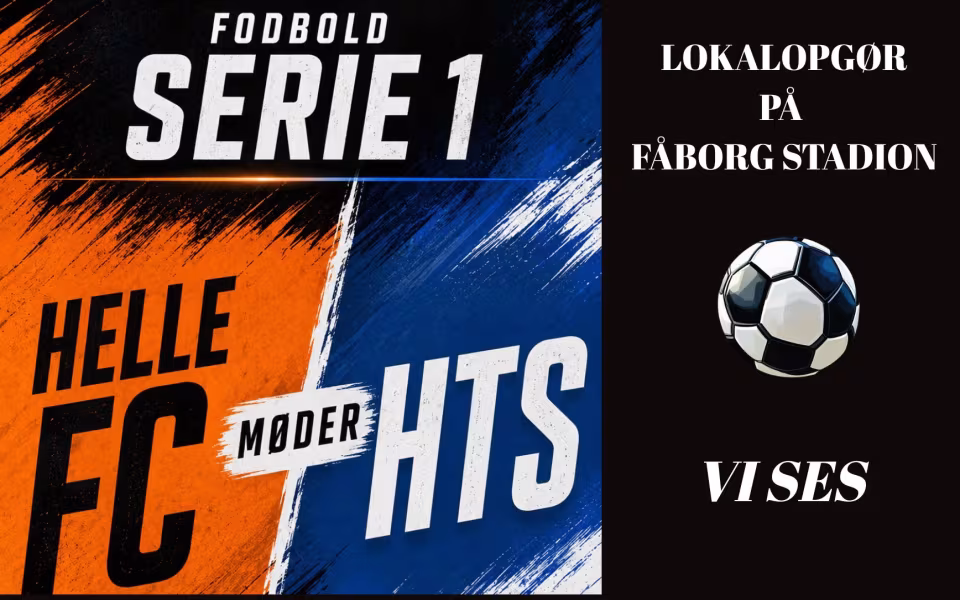 Lokalopgør fodbold serie 1 mellem Helle FC og HTS