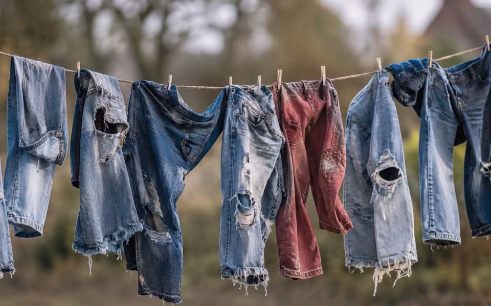 Ansager Natur og Kulturforening søger cirka 15 par jeans til udsmykning af gavlen på det tidligere slagteri. Stine Linnemann og elever går i gang i uge 44.