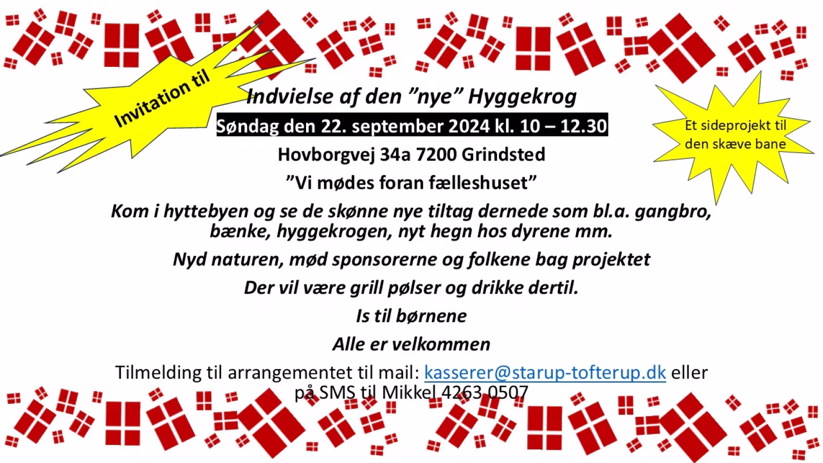 Indvielse af den ”nye” Hyggekrog. Søndag d 22. september 2024 kl. 10:00-12:30