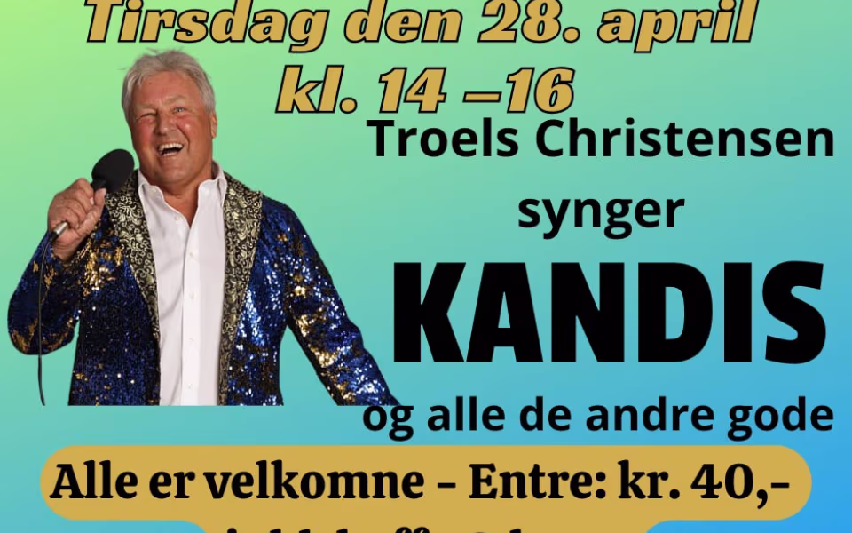 Troels synger Kandis på plejecentret